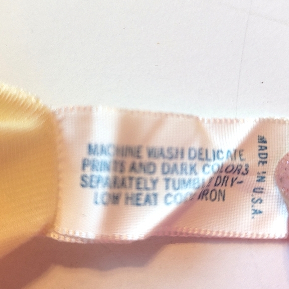 Vintage Vanity Fair nightgown house coat dress button down maxi robe yellow 36 - Picture 13 of 15